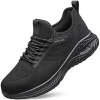 Safety Trainers Mens Steel Toe Cap Trainers Oil & Slip Resistant Puncture Proof Waterproof Work Shoes Industrial & Construction Safety Footware