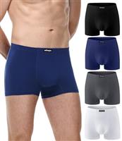 wirarpa Mens Underwear Trunks Soft Cotton Boxer Shorts Comfortable Boxer Briefs No Fly Underpants for Men 4 Pack