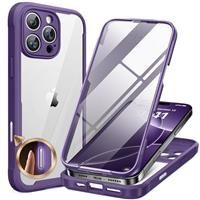 Miracase Glass Case for iPhone 15 Series Case and iPhone 16 Series Case