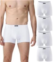 wirarpa Mens Underwear Trunks Soft Cotton Boxer Shorts Comfortable Boxer Briefs No Fly Underpants for Men 4 Pack