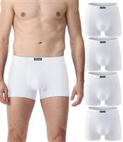 wirarpa Mens Underwear Trunks Soft Cotton Boxer Shorts Comfortable Boxer Briefs No Fly Underpants for Men 4 Pack
