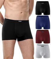 wirarpa Mens Underwear Trunks Soft Cotton Boxer Shorts Comfortable Boxer Briefs No Fly Underpants for Men 4 Pack
