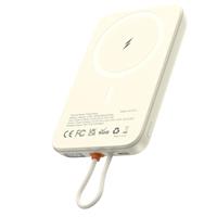 ASPERX Magnetic Power Bank with Built-in USB-C Cable, 10000mAh 22.5W Wireless Battery Pack USB C in & out, Fast Charging Magnetic Portable Charger for iPhone 16/15/14/13/12 Series, iPad, Galaxy, etc.