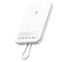 ASPERX Magnetic Power Bank with Built-in USB-C Cable, 10000mAh 22.5W Wireless Battery Pack USB C in & out, Fast Charging Magnetic Portable Charger for iPhone 16/15/14/13/12 Series, iPad, Galaxy, etc.