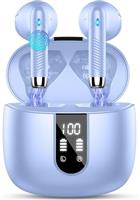 Wireless Earbuds, Bluetooth 5.4 Headphones in Ear 2025 Wireless Earphones with 4 ENC Mic, Mini Ear buds with HiFi Stereo Deep Bass, 56H Playtime Dual LED Display, Bluetooth Earbud IP7 Waterproof USB-C