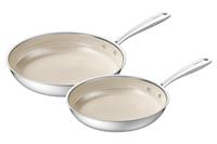 Redchef Nonstick Frying Pan, Hybrid Ceramic Non Stick Saute Pan, Cooking Skillet with Stay Cool Handle, All Stovetops (Gas,Electric/Induction),Dishwasher/Oven Safe,PFAS Free