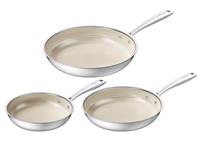 Redchef Nonstick Frying Pan, Hybrid Ceramic Non Stick Saute Pan, Cooking Skillet with Stay Cool Handle, All Stovetops (Gas,Electric/Induction),Dishwasher/Oven Safe,PFAS Free