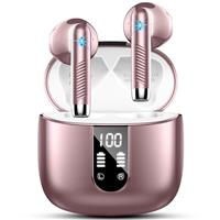 Wireless Earbuds, Bluetooth 5.4 Headphones NEW Wireless Headphones with 4 ENC Mic, 56H Bluetooth Earphones in Ear Noise Cancelling Deep Bass, Mini Ear Buds Bluetooth Earbuds IP7 Waterproof LED Display