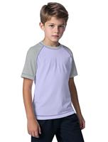 ANGEL CITIZ Kids Short Sleeve Rash Vest UPF 50+ Boys Swim Top UV Shirts Quick Dry Girls Rash Guard Swimwear Age 7-13