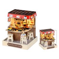 Lycidae DIY Miniature House Kit, Mini Dollhouses, 3D Wooden Kit with LED and Dust Cover, Handmade Crafts for Children Teens Adults Friends Birthday Home Decor