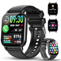 Smart Watch for Men Women with Bluetooth Call/Message Reminder, Smartwatch 1.85" Touch Screen, Fitness Watch Heart Rate/Sleep/Calories/Steps Monitor, 112+ Sport Mode, Activity Tracker for Android iOS