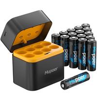 Rechargeable Battery AA Lithium with Charger,8 Count 3600mWh 1.5V Double A Batteries