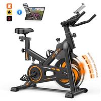 Kitopa Exercise Bike, Magnetic Resistance Stationary Exercise Bikes for Home Use, Quiet Fitness Cardio Workout Spin Bike for Home Training
