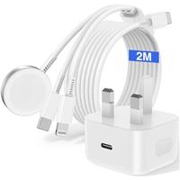 2Pack Apple iPhone Charger Cable, Apple Charging Cable USB to Lightning Lead Fast Charging for iPhone 13/12/11/11Pro/Max/X/XS/XR/XS Max/8/7/6/iPad