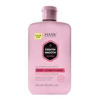 HASK Keratin Smoothing Deep Conditioner Treatment for all hair types, colour safe, gluten-free, sulfate-free, paraben-free - 1 236mL Bottle