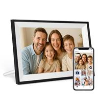 Funcare Digital Photo Frame 15.6 Inch, 1920 * 1080 HD IPS Touch Screen Wifi Digital Picture Frame, 64GB Electronic Photo Frame, Auto-Rotate, Wall Mountable, Easy to Share Photos and Videos via APP