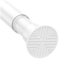 Shower Curtain Pole 78-197cm, Black Extendable Curtain Poles Adjustable Tension Rods for Curtains Telescopic Curtain Poles No Drilling Shower Curtain Rail for Bathroom Bedroom Window Closet