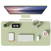 MOLMO Non-Slip Desk Mat, Waterproof Desk Pad Table Protector, Easy Clean Laptop Mat Large Mouse Pad Leather Writing Mat with Suede for Office/Home/Decor