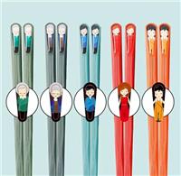 5-Pair Hongmeru Fibreglass Chopsticks Set | Reusable Non-Sli