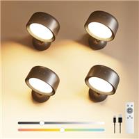 FULEN Wall Lights with 8000mAh Rechargeable Battery Operated