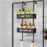 Ajex Shower Caddy Hanging,Over Door Shelf Storage with 2 Tier Rack Hanging, No Drilling Stainless Material Shower Shelf Bathroom Organizer,Storage Rack for Shampoo and Gel