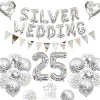 Wedding Decorations, Wedding Anniversary Decorations Wedding Balloons Happy Anniversary Balloons Metallic Gold White Balloons Banner Wedding Cake Topper