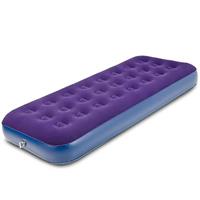 Victoper Single Air Mattress Inflatable Camping Bed with Flocked Top & Coil Beam Support, Quick Inflate Blow-Up Bed for Adults, Max Load 227kg