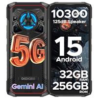 DOOGEE Blade20 Play Rugged Smartphone, 32GB+256GB Android 15 5G Rugged Phone with 125dB Super Speaker, 10300mAh Battery, 50MP+20MP Night Vision Camera, 6.6, Dual SIM, NFC/IP68 Waterproof/Gemini AI