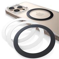 Lamicall for MagSafe Ring Sticker - [4 Pack] Ultra Strong Metal Ring, Universal Magnetic Ring Support Wireless Charger Conversion Kit for iPhone 16/15/14/13/12/11 Series, Galaxy, Android Accessories