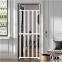 180cm Extra Tall Pet Gate Cat Door with Doors Locks Fits doors from 190-250cm Tall Extendable Adjustable Dog Gate indoor no Drilling, Pressure Mounted for Doorways Kitchen Bedroom
