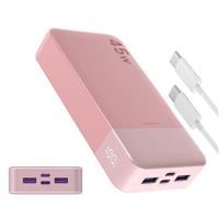 JUOVI Fast Charging Power Bank, 20000mAh 45W Portable Charger, Super Fast Charging with LED Display Portable Phone charger, USB C Power bank for MacBook, iPhone 15 14 13 Pro Samsung S24