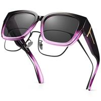 URUMQI Polarised Sunglasses Over Glasses, Fit Over Glasses Sunglasses Womens Men with TR90 Stylish Frame, UV400 Protection & Lightweight, Sun glasses Womens Suit to Daily Wear & Drive