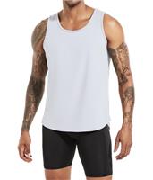 Boyzn 3 Pack Men's Cotton Vests Tank Tops, Athletic Workout Muscle Tank Tops, Breathable Sports Gym Vests Tops for Men, Fitness Bodybuilding Sleeveless T-Shirts for Training Running Basketball