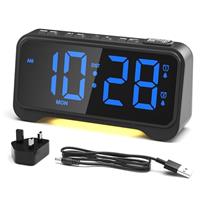 ROCAM 1028E Alarm Clock Beside for Heavy Sleepers & Teens