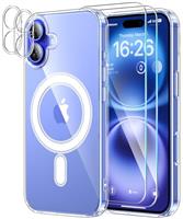 YNMEacc 5 in 1 Magnetic Case with 2X Screen Protector + 2 Lens Protector