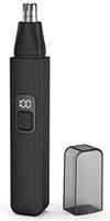 Nose Hair Trimmer, Rechargeable Cordless Painless Ear Eyebrow Trimming Tool Dual Edge Blades Razor Easy Cleansing with LED Light for Man Woman