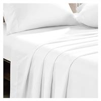 APEX FURNISHINGS Flat Sheet 100% Egyptian Cotton 300 Thread Count Bed Sheets - Breathable and Fade Resistant Hotel Bedding Flat Sheets (180cm x 255cm)