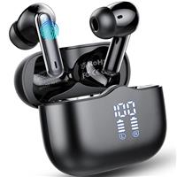 buwy Wireless Earbuds, Bluetooth 5.4 Headphones in Ear with HiFi Stereo Deep Bass, 4 ENC Noise Cancelling Mic Wireless Earphones