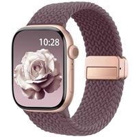 Jiamus Breathable Band for Apple Watch Straps 38mm 40mm 41mm 42mm 44mm 45mm 46mm 49mm Women Men,Upgraded Strong Magnetic Clasp Adjustable Braided Bands for iWatch Series 10 9 8 7 6 5 4 3 2 1 Ultra SE