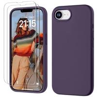 GOODVISH 3 IN 1 for iPhone 15/15 Pro/15 Pro Max/16/16 Pro/16 Pro Max/16e Case, Upgraded Camera Protection, 2X HD Screen Protector, Liquid Silicone Anti-Scratch Shockproof Anti-Fingerprint Phone Case