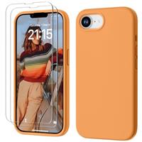 GOODVISH 3 IN 1 for iPhone 15/15 Pro/15 Pro Max/16/16 Pro/16 Pro Max/16e Case, Upgraded Camera Protection, 2X HD Screen Protector, Liquid Silicone Anti-Scratch Shockproof Anti-Fingerprint Phone Case