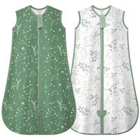 MIKAFEN Baby Sleeping Bag Spring and Summer 1.0Tog,100% Organic Cotton Sleeveless Baby Sleeping Sack/Baby Swaddle