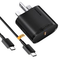 for Samsung 25W Super Fast Charger, USB C Charger Adapter with 1.8M USB-C Cable, Compatible with Galaxy S24/S23/Ultra/S22/S21/Note 20/A54/A53/A14 | Type C Fast Charging Plug for Android Phones UK Plug