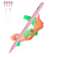Stylus Pens for Touch Screens,Type-C Tablet Pen with 4 Pom Tip Stylus Pen for Android Compatible with Samsung/Huawei/Lenovo/Mi/Vivo and Other Android Smartphone and Tablet Device-Blue