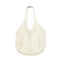 Aucuu Women Knitted Handbags, Retro Hollow Woven Shoulder Bags, Boho Shoulder Bag, Crochet Mesh Tote Bag, Beach Bag for Women, Travel Shopping Handbag for Holiday, Daily Work, Shopping, Travel