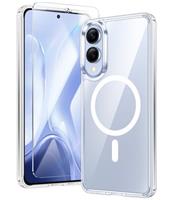 FNTCASE for Samsung Galaxy S25-Edge Case: Clear Magnetic Mil