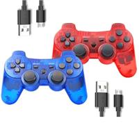 P-S3 Controller 2 Pack[2025 NEWEST] PS-3 Wireless controller Playstation 3 Controller Wireless Bluetooth Gamepad with USB Charger Cable for PS-3 Console