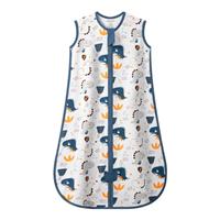 MIKAFEN Baby Sleeping Bag Spring and Summer 1.0Tog,100% Organic Cotton Sleeveless Baby Sleeping Sack/Baby Swaddle