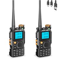 JUCJET UV-K5 Walkie Talkie, Two Way Radio Long Range Rechargeable Walkie Talkies for Adult With 200 Channel VOX Function,Build in LED Light (1pcs)