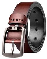 maikun Men Belts for Jeans,Vittelo Belt for Men,Color Black and Brown,Casual Style for Golf or Work
